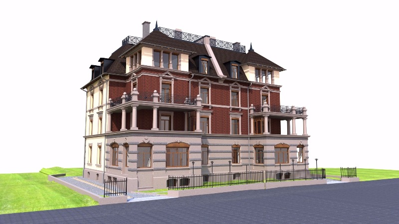 apartman 3D modell denkmal