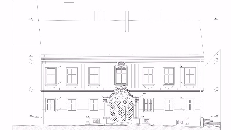 Public heritage building main elevation