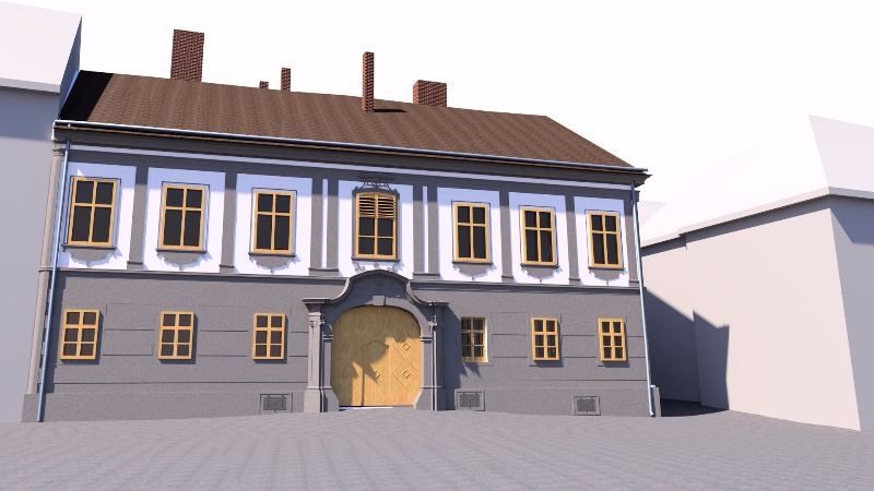 Öffentliches Gebäude unter Denkmalschutz