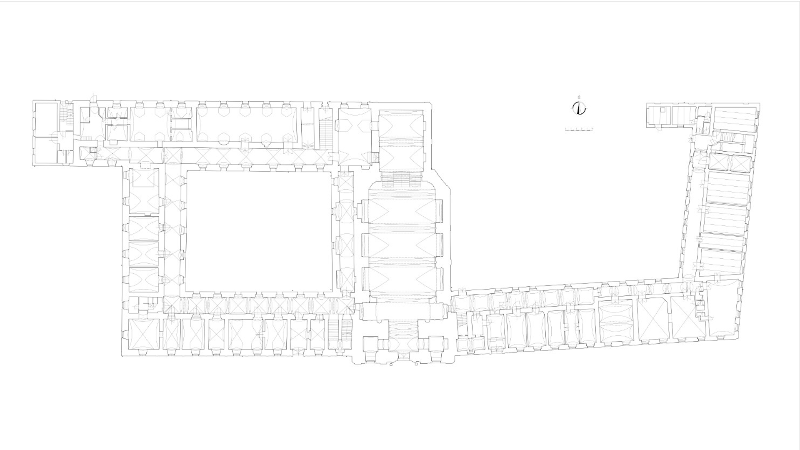 Monastery 2D floor plan