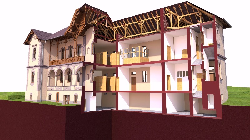 Hospital 3D section model