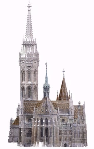 Mátyás templom - lézerszkenneres felmérés